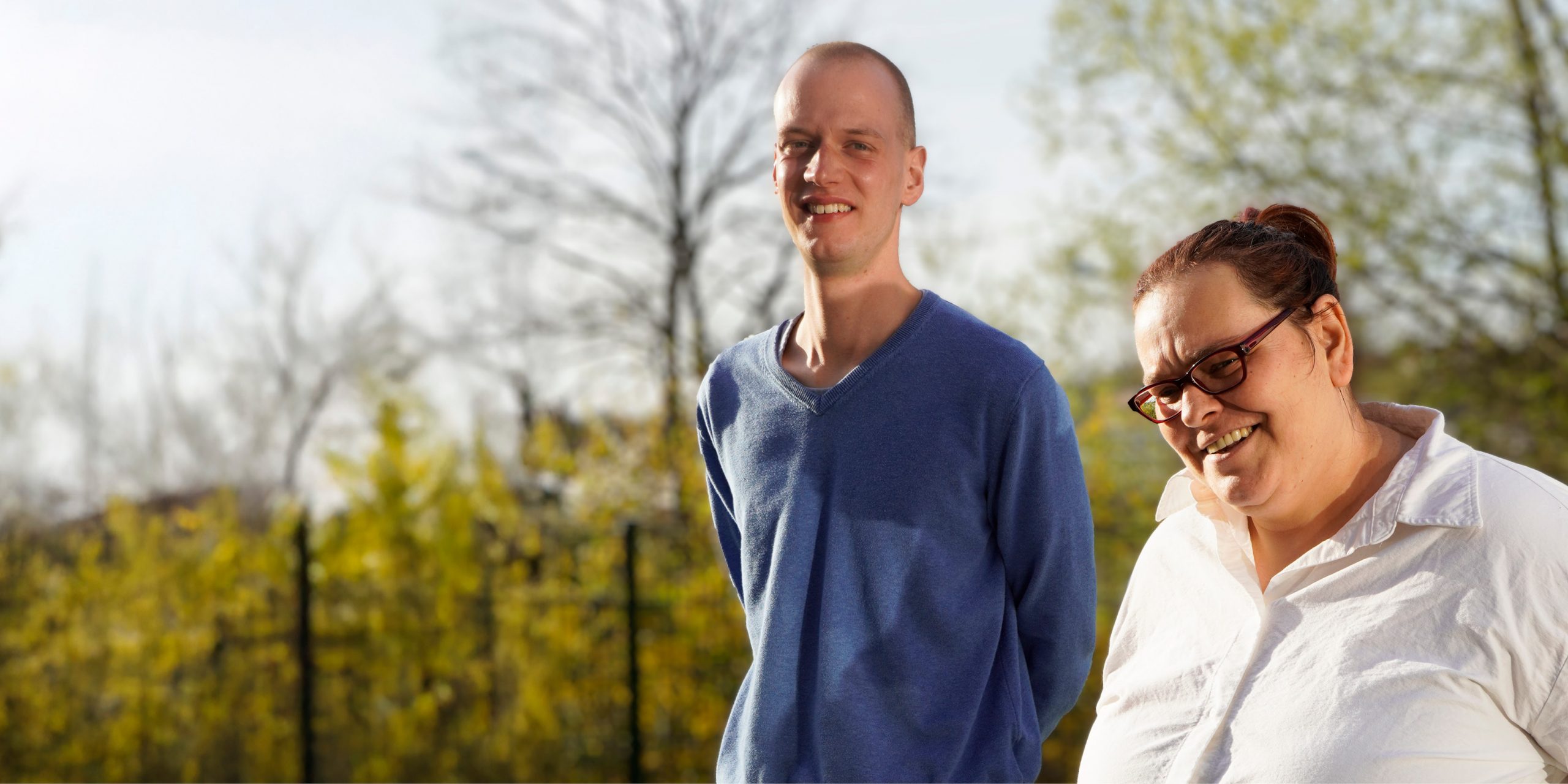 Bewohner und Bewohnerin des Selbstbestimmten Wohnen