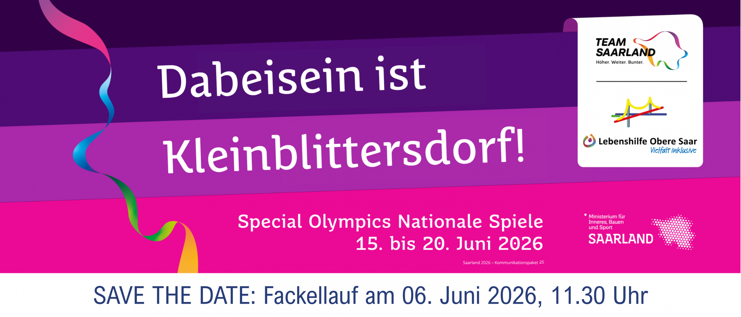 Ank&uuml;ndigung Fackellauf am 06.06. in Kleinblittersdorf
