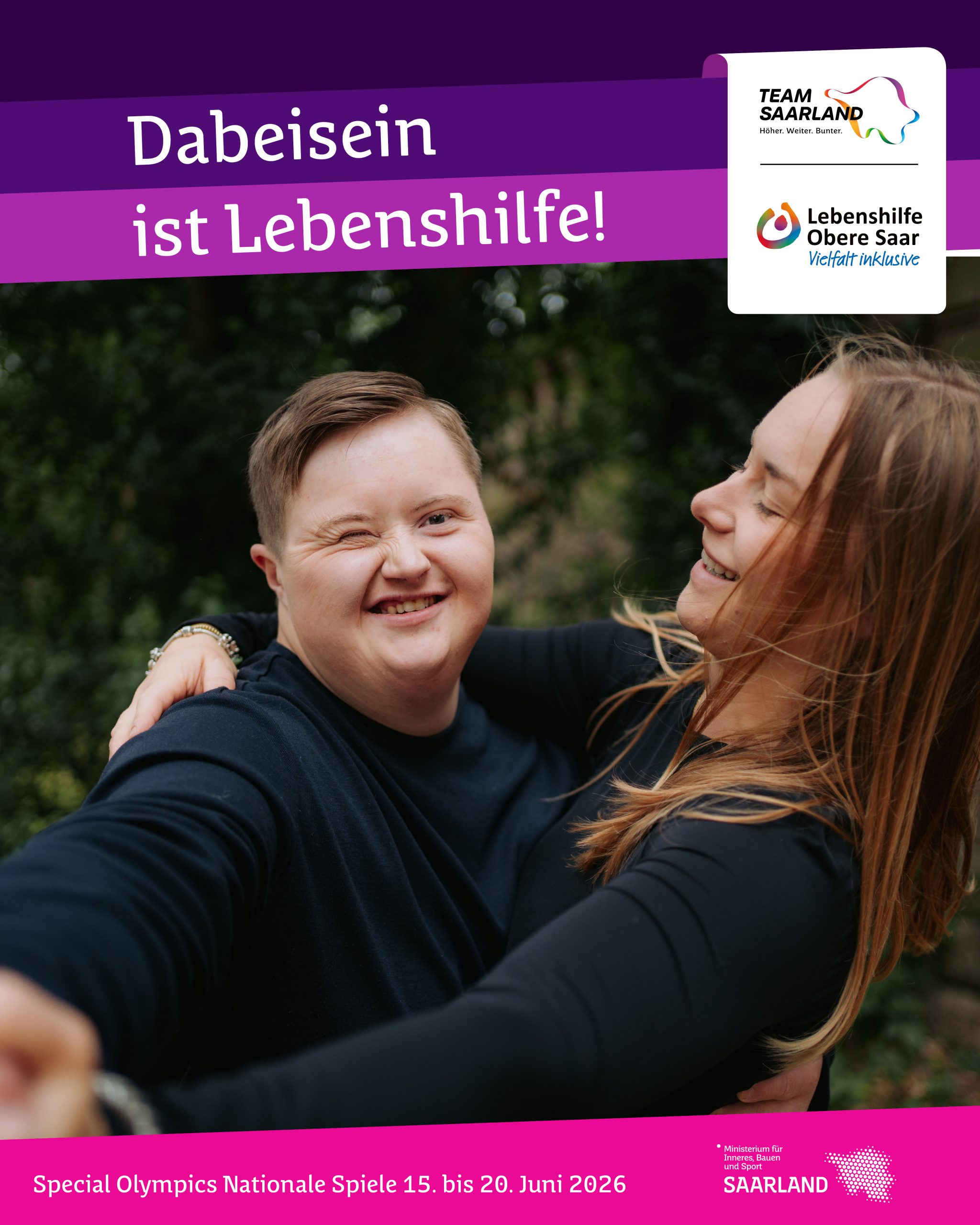 Dabeisein ist Lebenshilfe - Special Olympics Nationale Spiele Saarland 2026