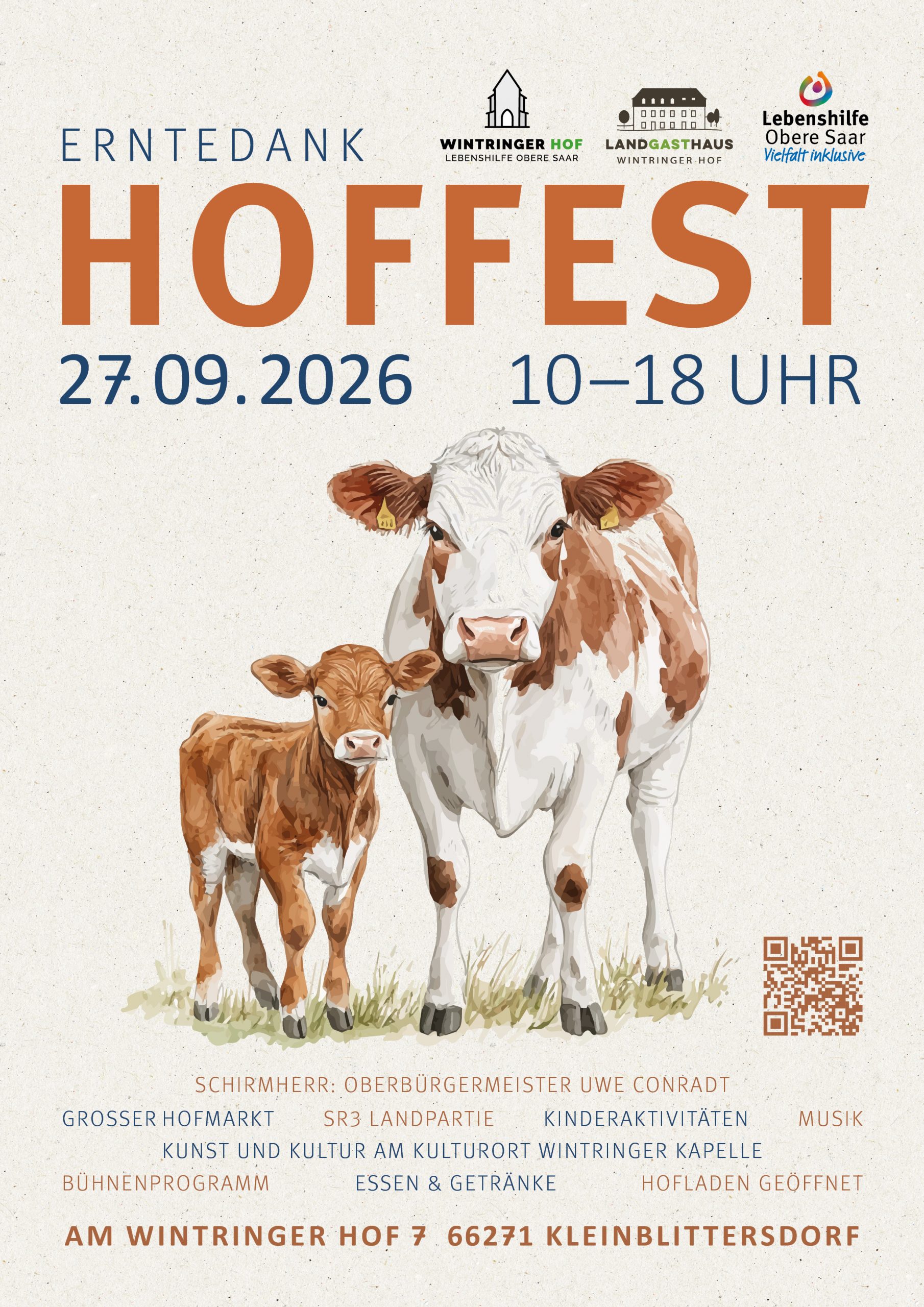 Ankündigung Wintringer Hoffest am 27.09.2026